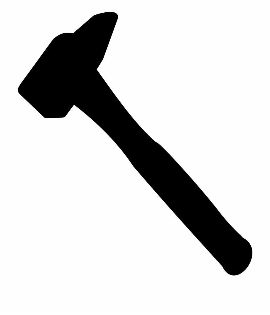 hammer clipart solid