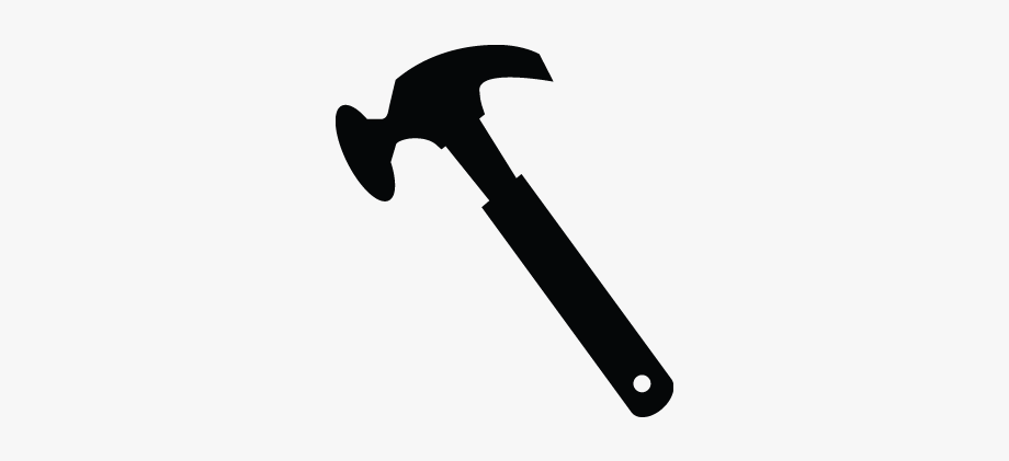 Hand repair tools construction. Hammer clipart vintage