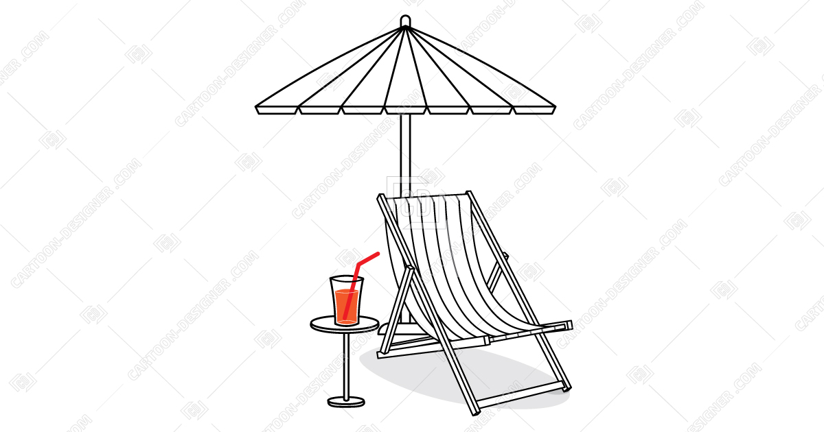 hammock clipart beach chair