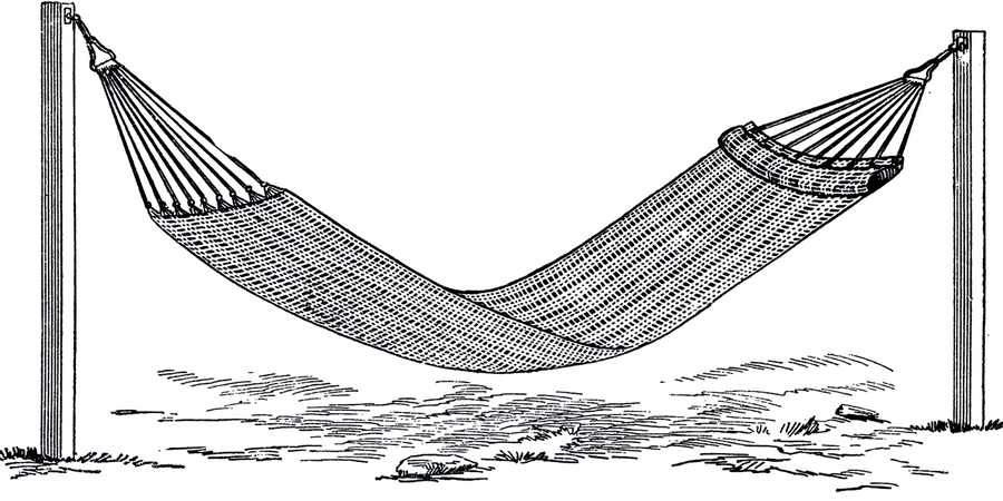 hammock clipart drawing