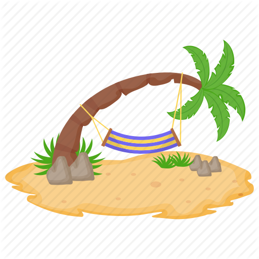 hammock clipart island scene