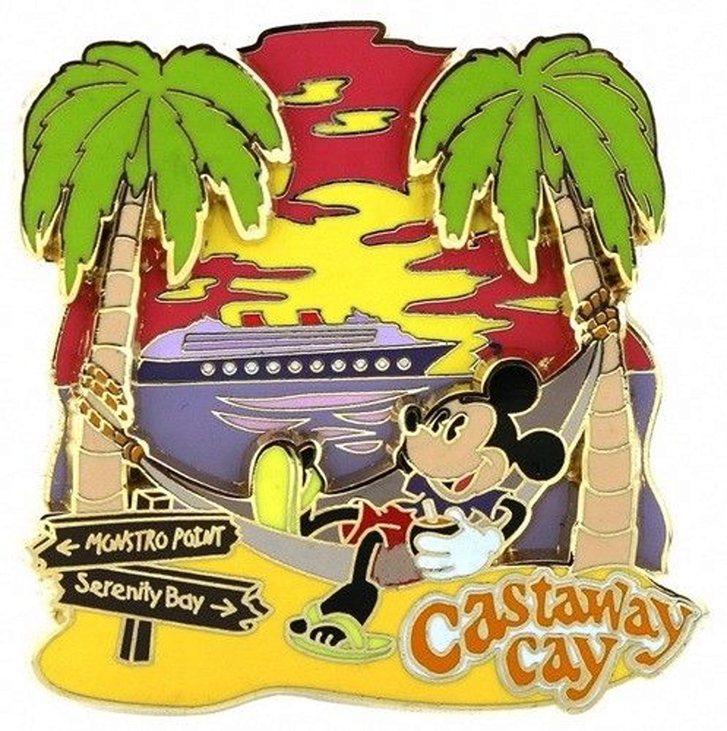 Hammock clipart mickey mouse. Amazon com disney pin