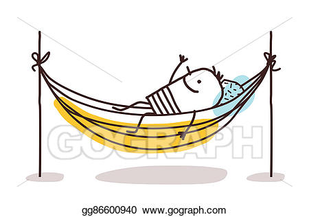 Hammock clipart rest. Clip art cartoon man
