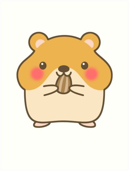  cute emoji blush. Hamster clipart adorable