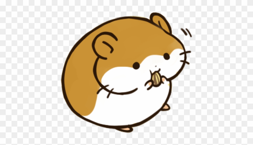 Fluffy hamstamp sticker png. Hamster clipart animated