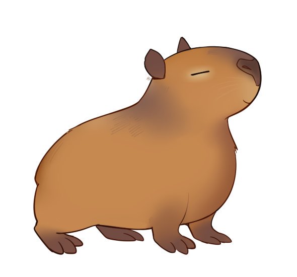 X free clip art. Hamster clipart capybara