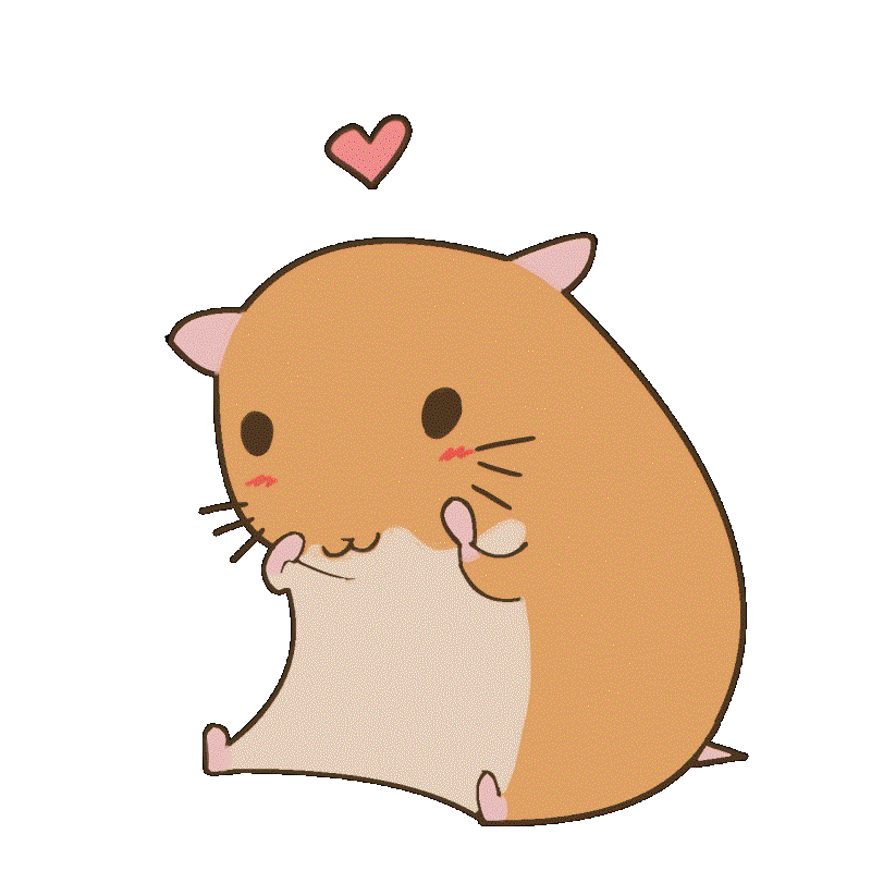 Hamster clipart kawaii. Image tehe gif animal