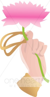 Hand clipart flower. Lotus western wedding 