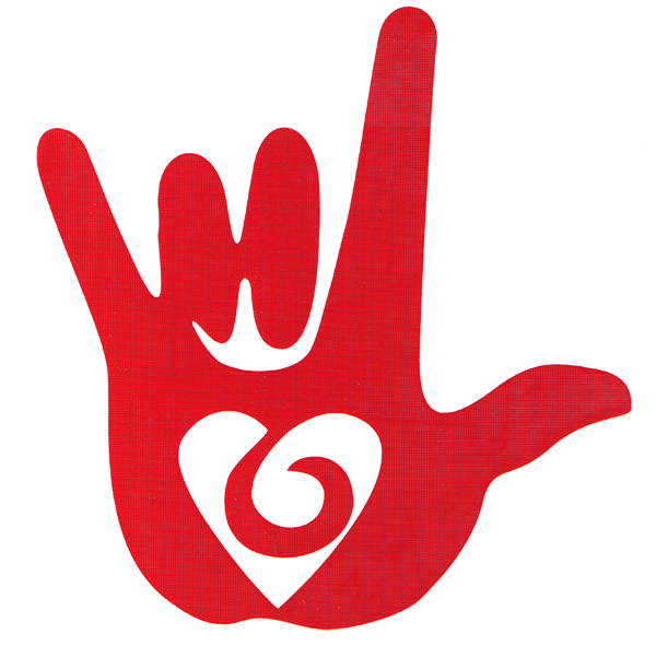 Love sign . Hand clipart logo