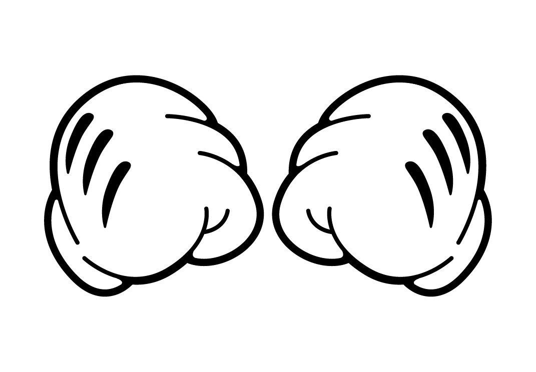 hand clipart mickey mouse