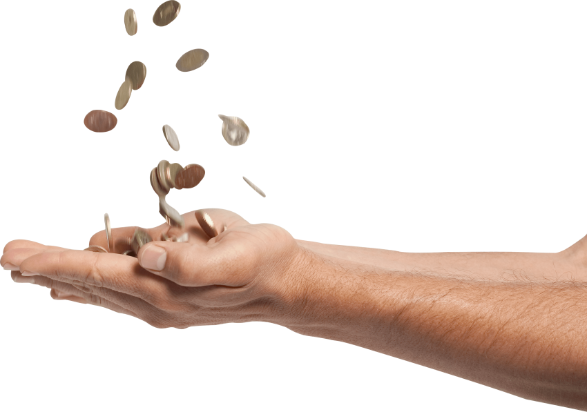 On png free images. Hand clipart money