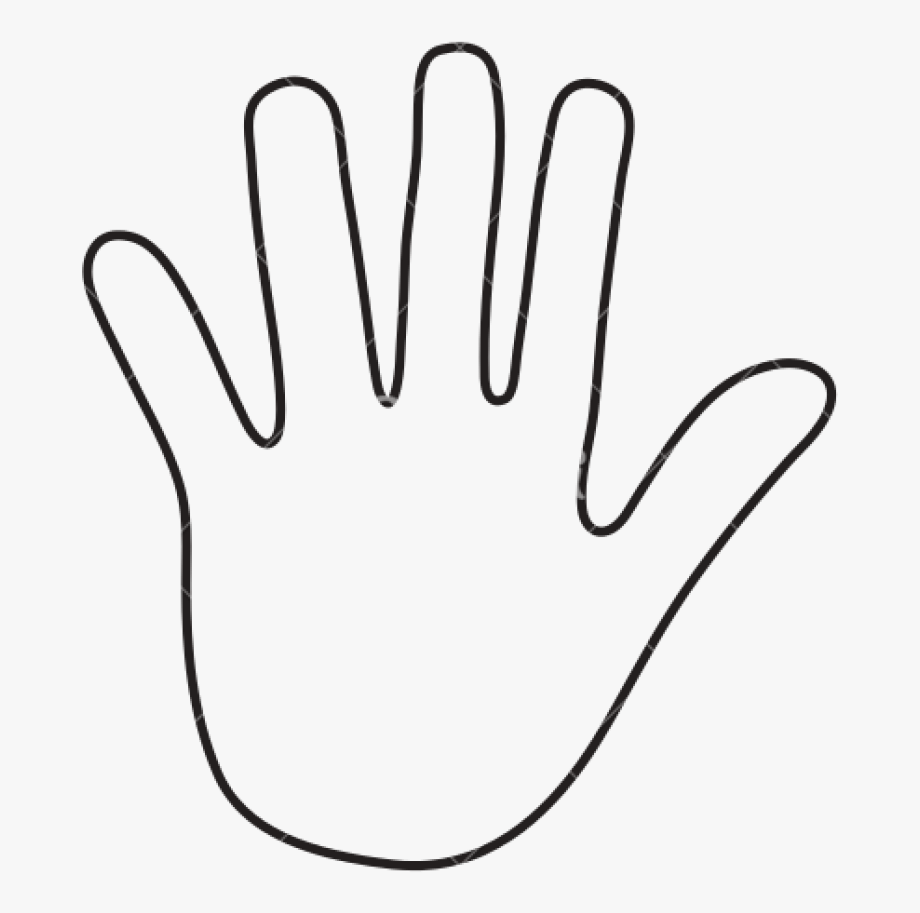 clipart hand outline