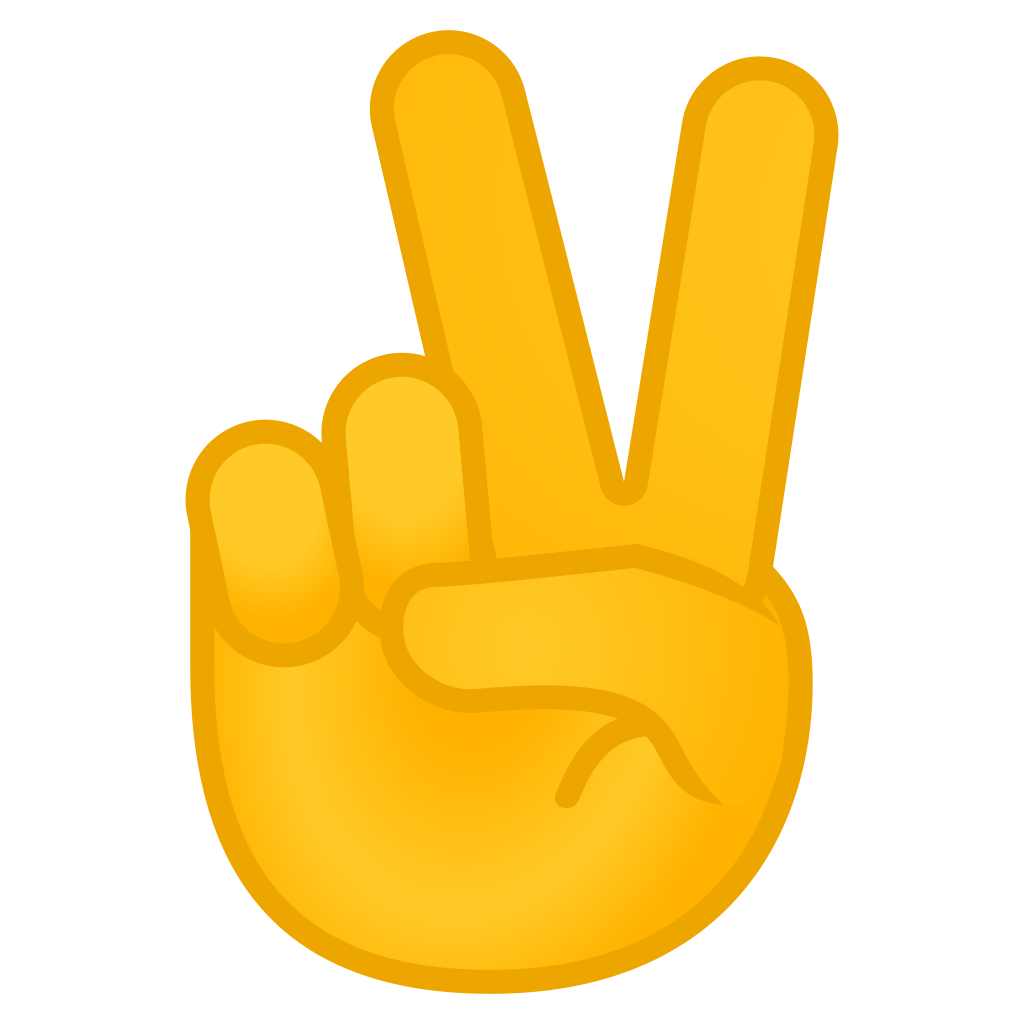 Victory noto emoji people. Hand icon png