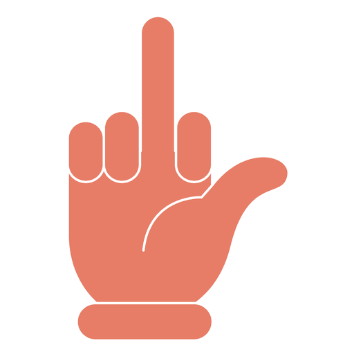 Hand vector png. Middle finger icon transparent