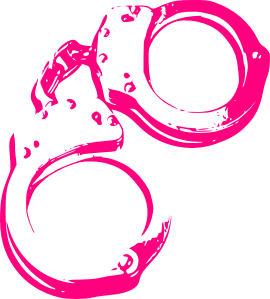 Pink clip art at. Handcuffs clipart broken