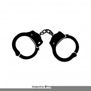 Handcuff clipart black and white. Free images at clker