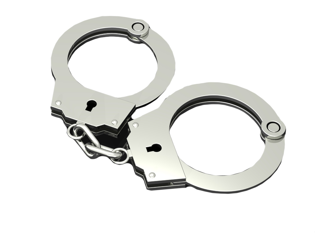 Handcuffs clipart shackles. Silver cuffs png image