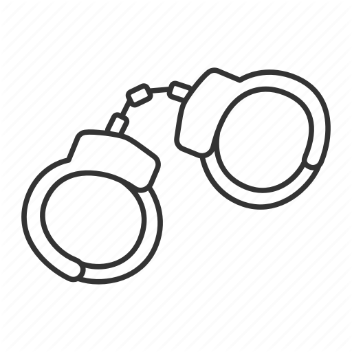  police linear outline. Handcuff clipart law enforcement