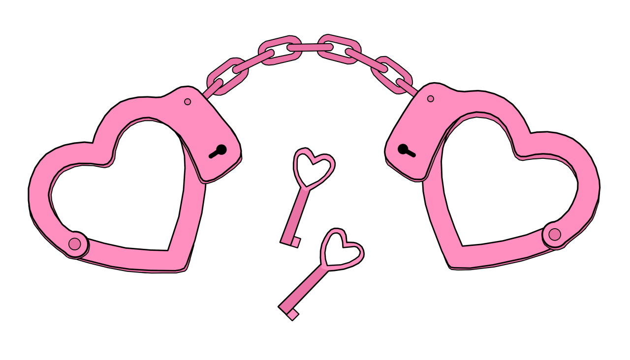 Original tumblroriginal handcuffs hearts. Handcuff clipart pink