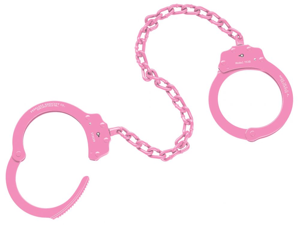 Leg irons peerless company. Handcuff clipart pink