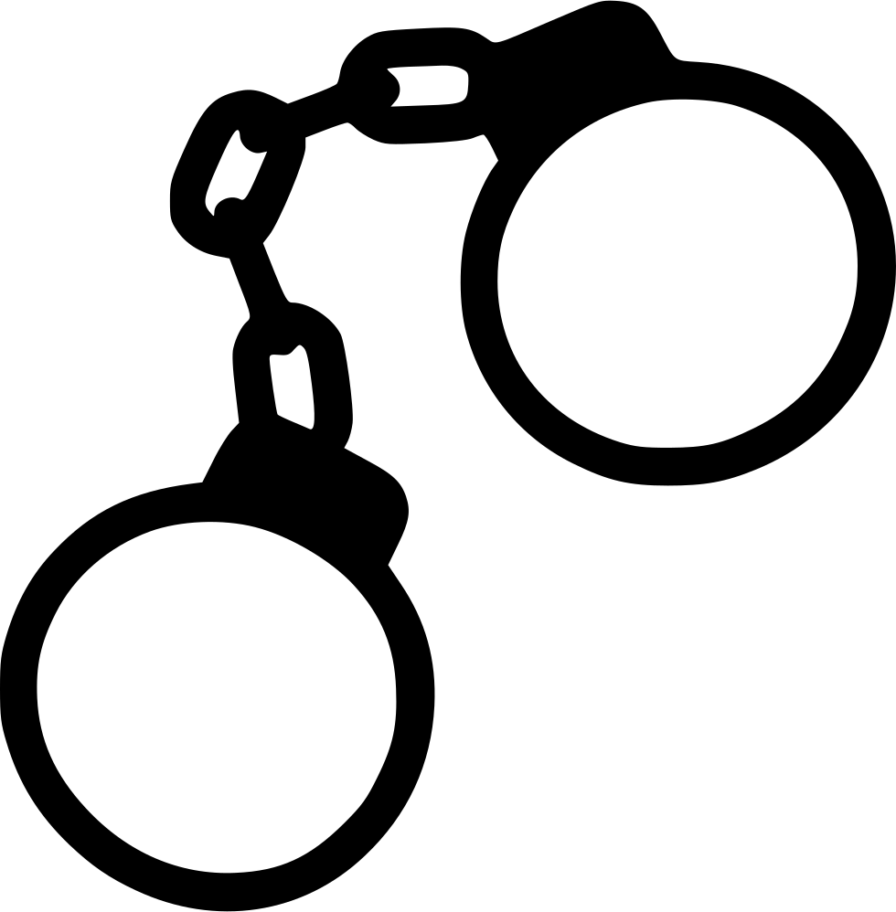 Handcuff clipart svg. Handcuffs png icon free