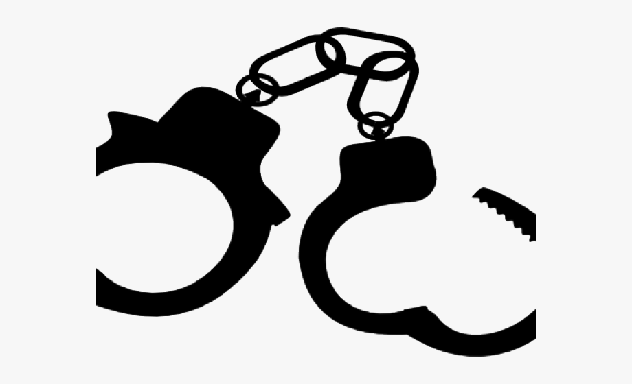 Handcuff clipart thing. Handcuffs silhouette png blue
