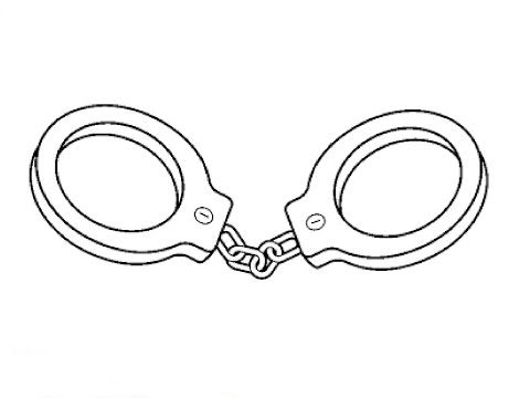 Handcuffs clipart easy drawing. How to draw a