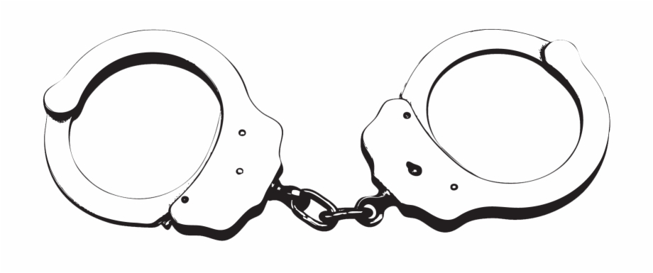 Svg jpg library . Handcuffs clipart easy drawing