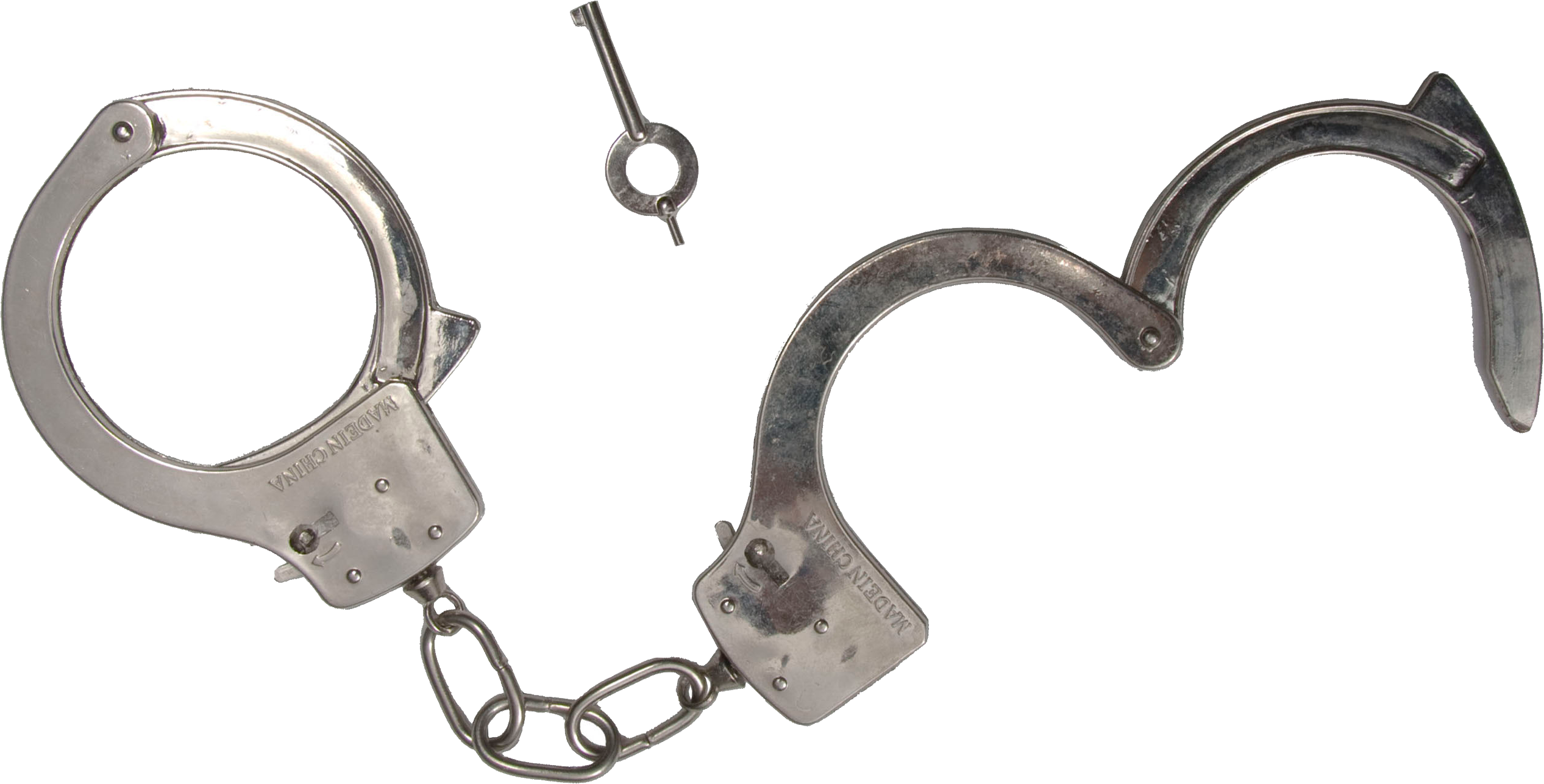 Handcuff clipart handcuff key. Opened hand cuffs classic