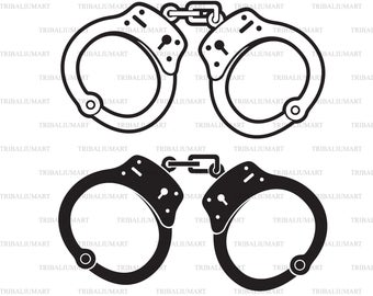 Handcuffs clipart item. Clip art etsy 