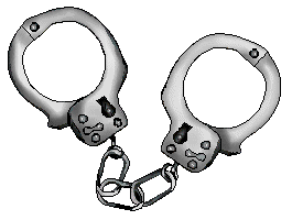 Handcuffs clipart pair.  handcuff clipartlook