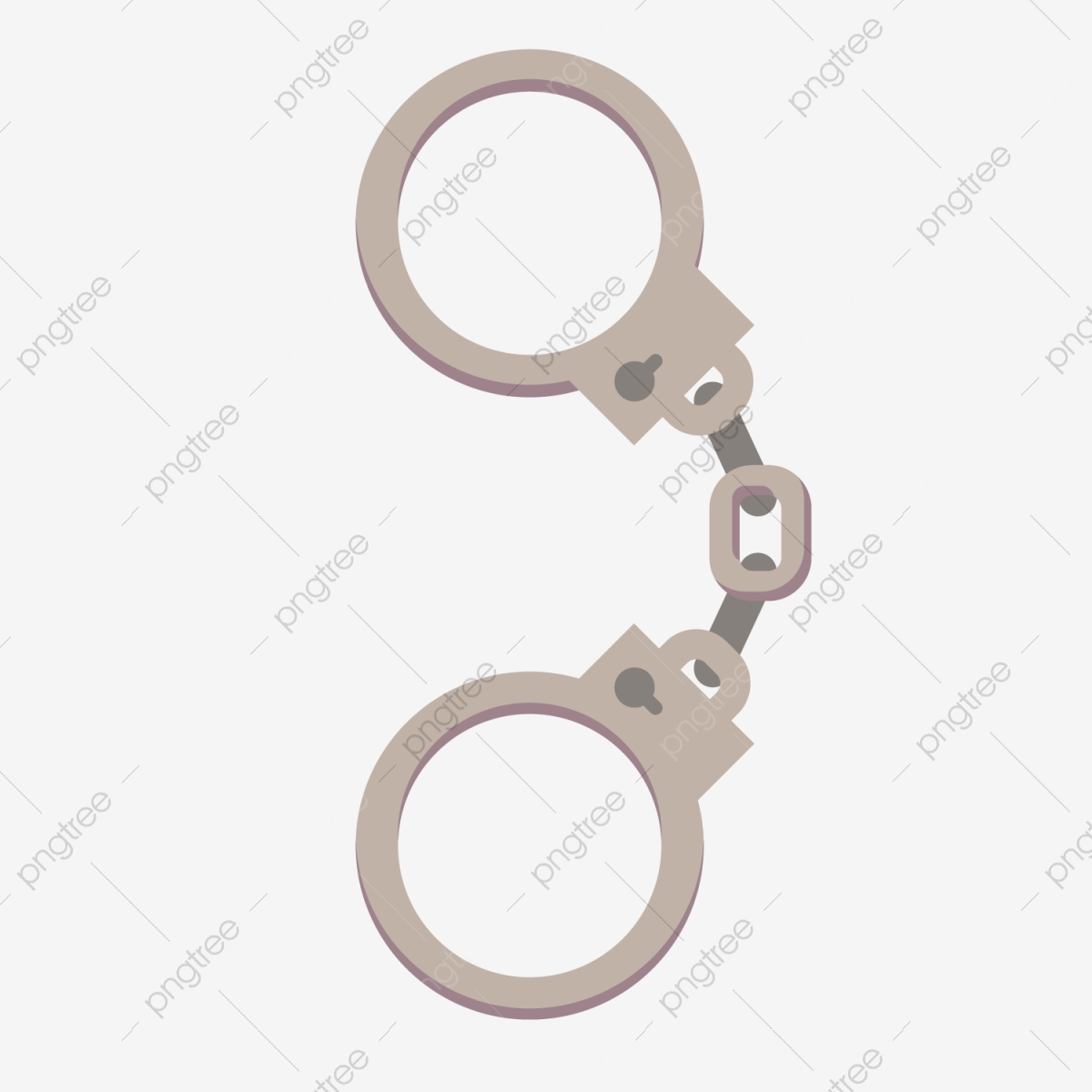 Hand painted . Handcuffs clipart shackles