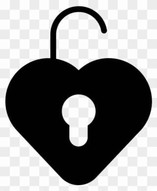 Handcuffs clipart unlocked. Heart lock icon png