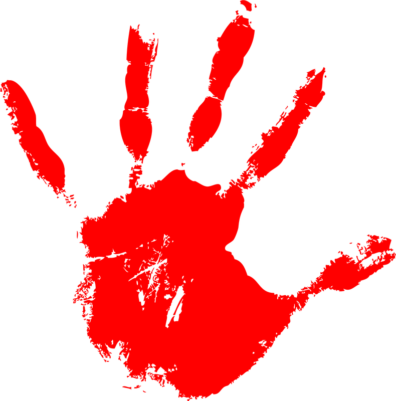 Handprint clipart bloody. Offerings picture