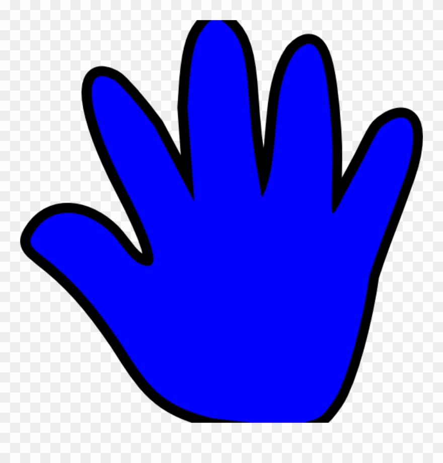 Handprint clipart blue. Free child right 