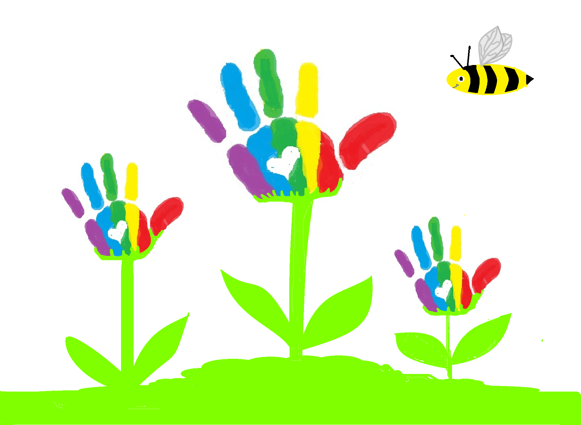 Free download clip art. Handprint clipart childcare
