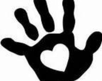 Handprint clipart heart middle. Free cliparts download clip