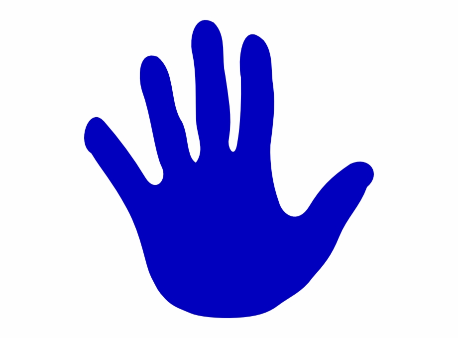 Handprint clipart left. Large hand free png