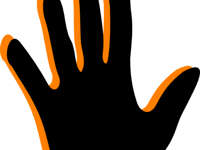 Cliparts x carwad net. Handprint clipart orange