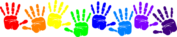 handprint clipart paint