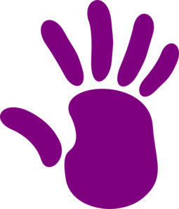 Handprint clipart purple. Green panda free images