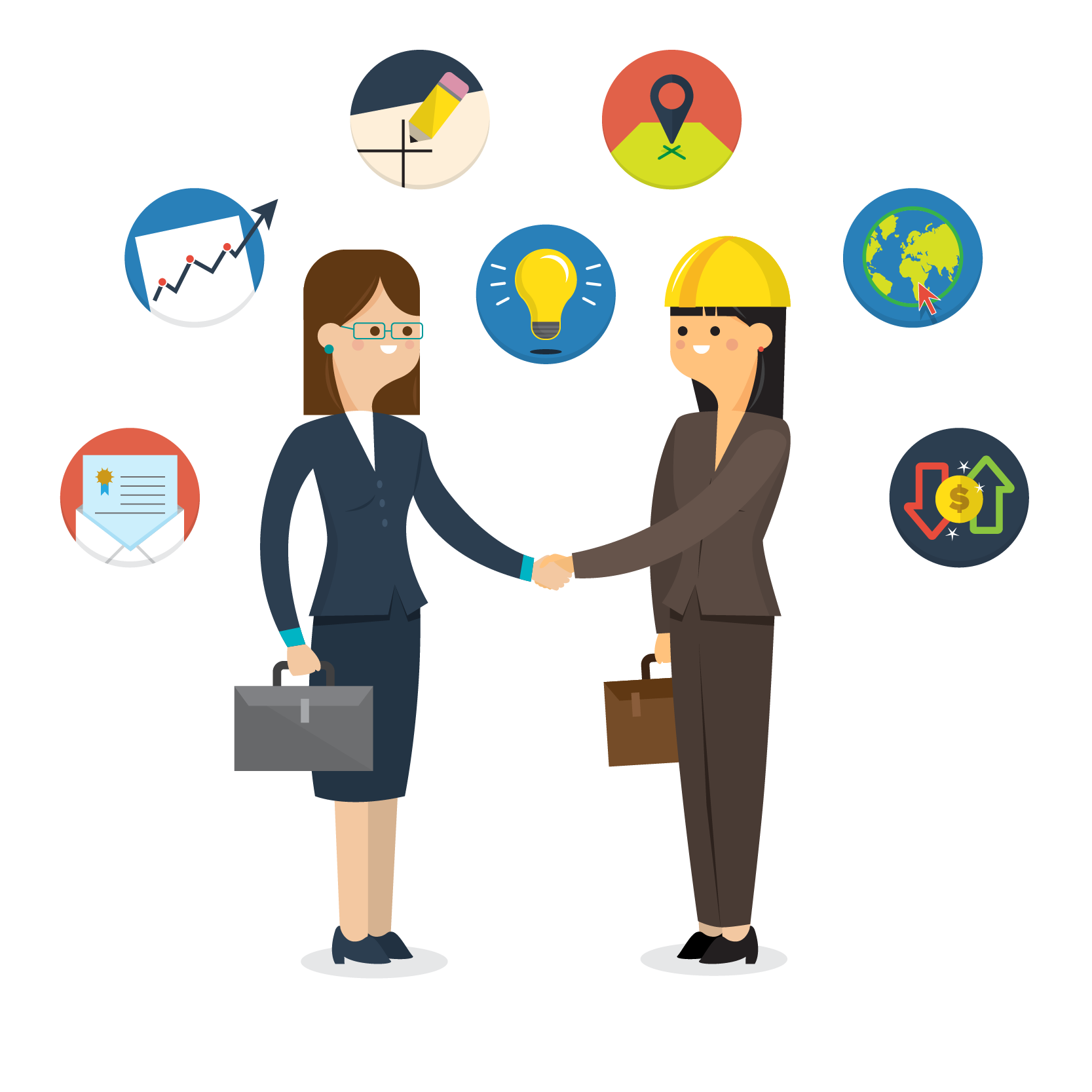 handshake clipart businessman