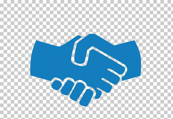 Computer icons blue illustration. Handshake clipart collaboration