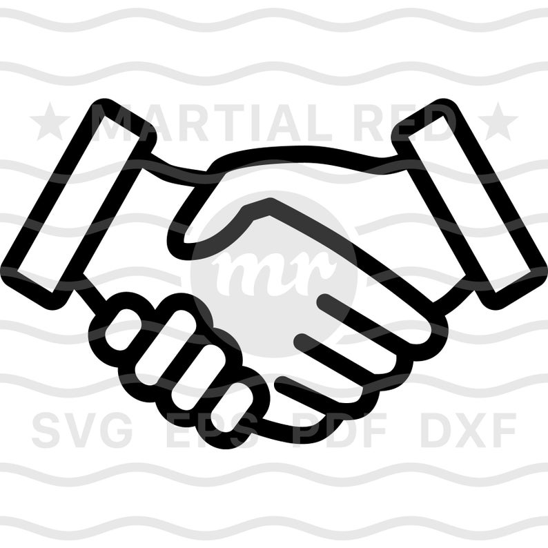Svg shaking hands business. Handshake clipart file