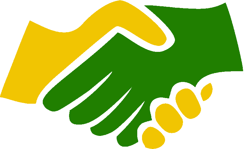 Handshake clipart green. Show your support brazilian
