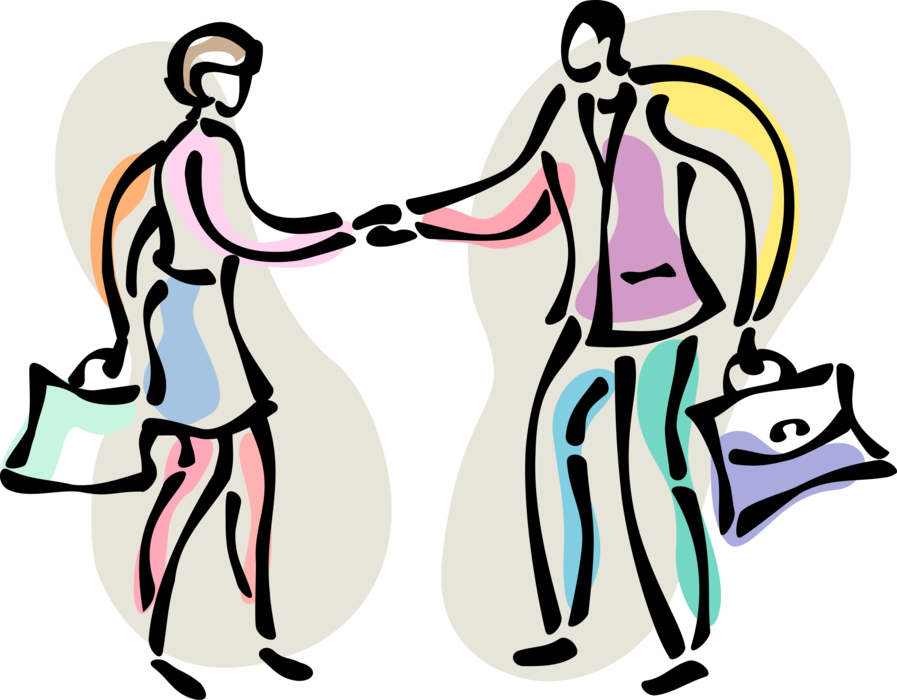 Workers shaking hands in. Handshake clipart introduction