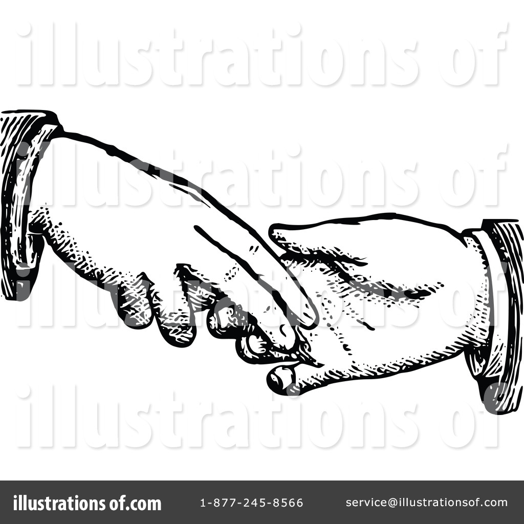 Illustration by prawny vintage. Handshake clipart retro