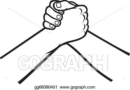 Clip art stock eps. Handshake clipart vector