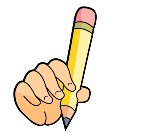 Handwriting clipart crayon. Pencil gclipart com 