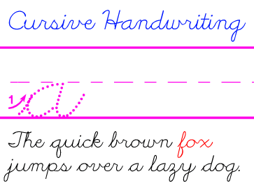 handwriting clipart cursive